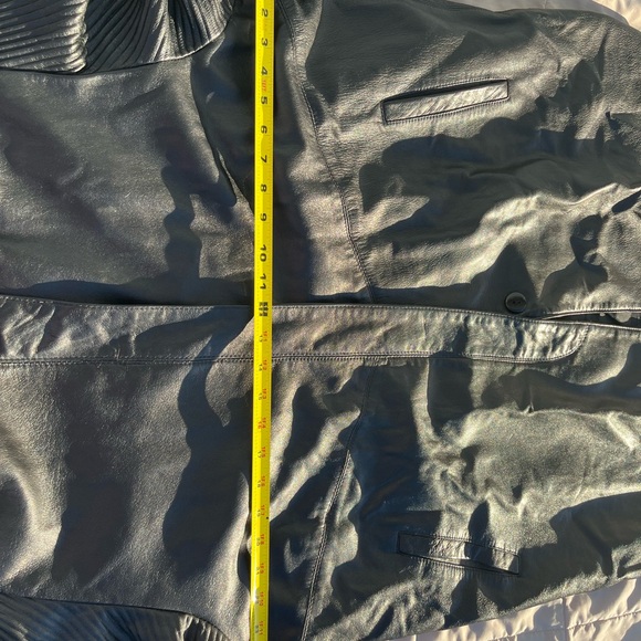 Vintage Dero By Rocco D’amelio Leather Coat, Black, Size L - Picture 10 of 15